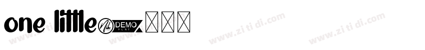 one little字体转换